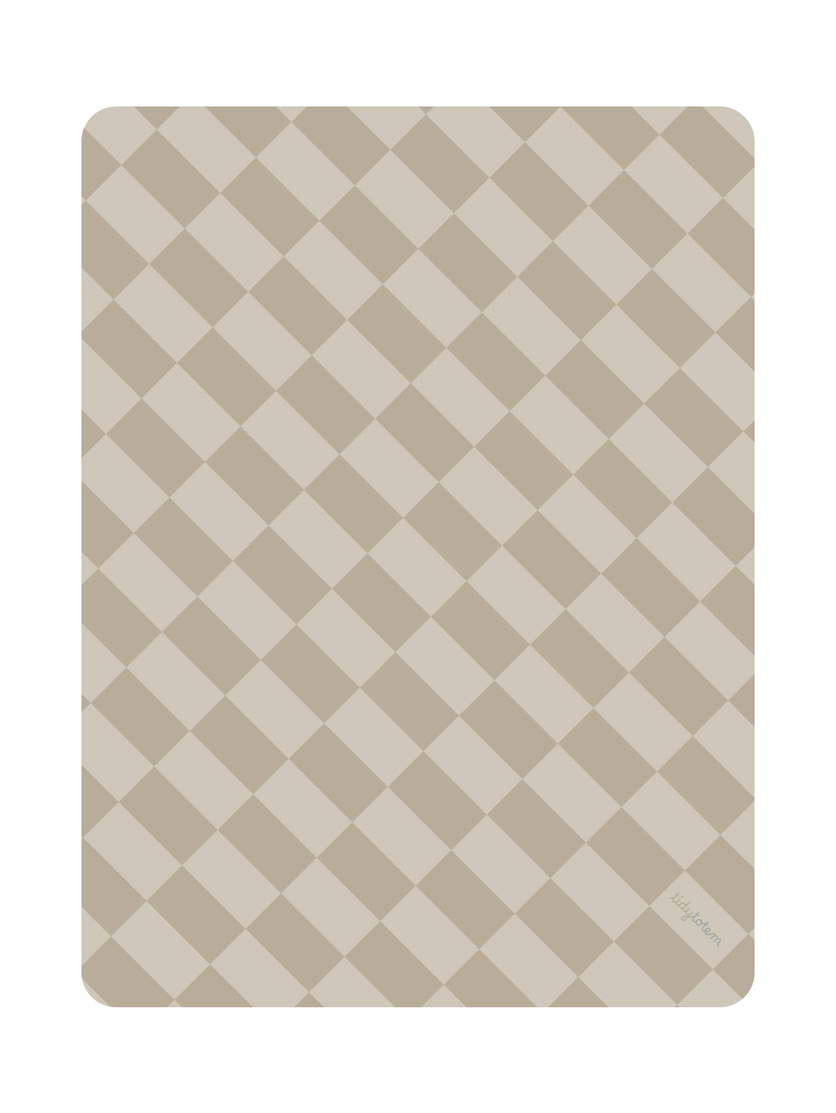 StrollerMat™ Checkmate Beige