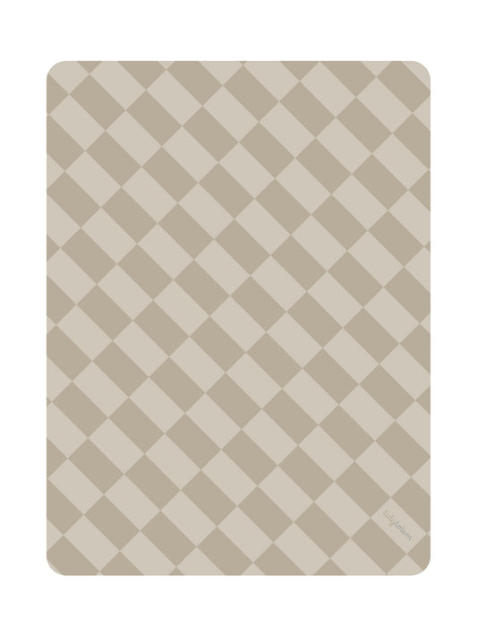 StrollerMat™ Checkmate Beige