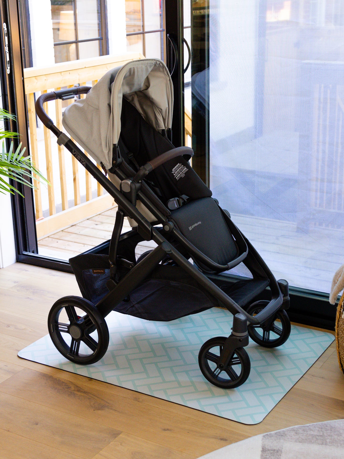 StrollerMat™ Herringbone Blue
